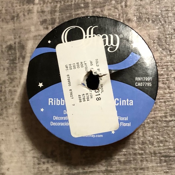 Offray Lot of 4 & 1 Michaels Craft Ribbon Spools (3) NWT & (2) Pre-Owned Orange - Picture 4 of 15